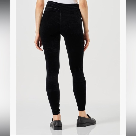 Spanx Black Velvet Leggings. Size Medium. - Picture 3 of 10